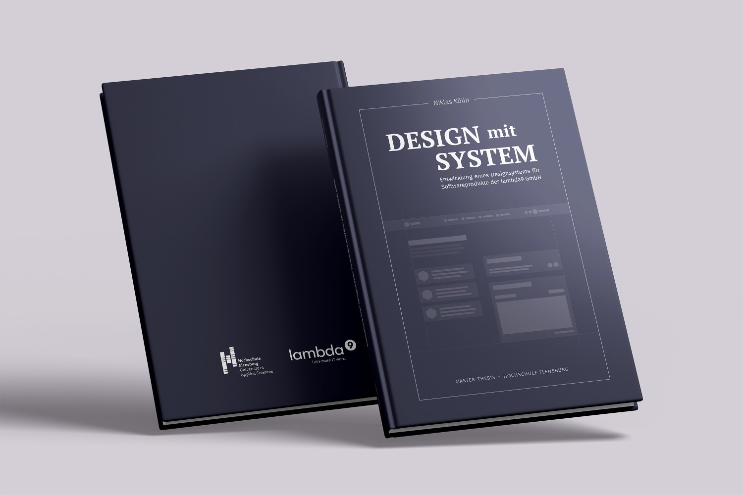 Mockup der Master-Thesis „Entwicklung eines Designsystems für Softwareprodukte der lambda9 GmbH“